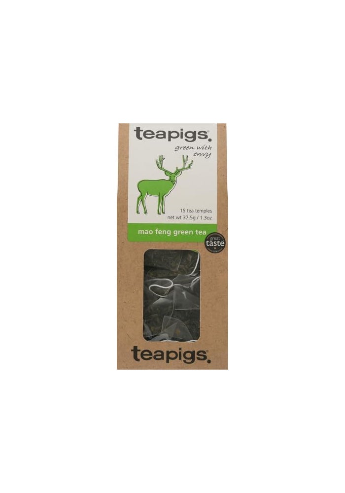 Teapigs Mao Feng Green Tea - 15 Biodegradable Tea Bags - Image 3